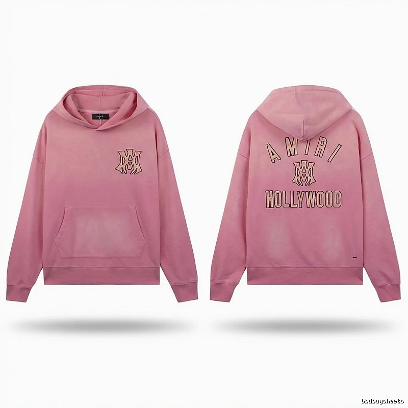 AMIRI Hollywood-style pink sweatshirt