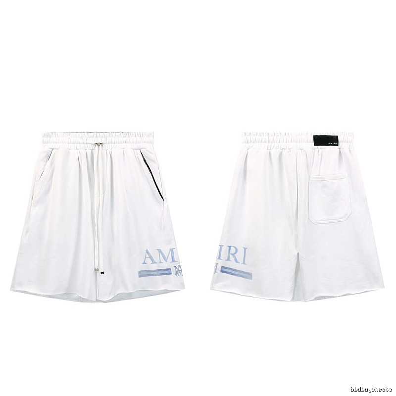 AMIRI Letter Print Street Style White Shorts