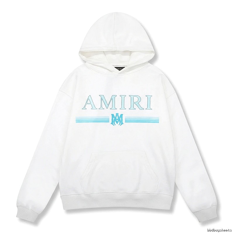 AMIRI letter - printed white hoodie