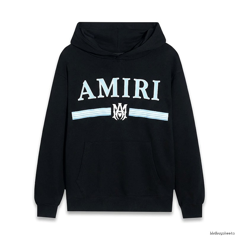 AMIRI letter-printing style black sweatshirt