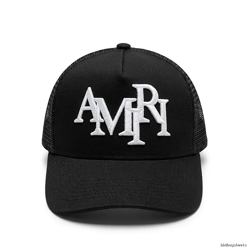 AMIRI letter-style black cap