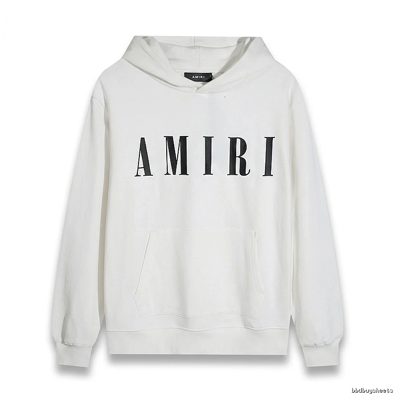 AMIRI simple style white hoodie