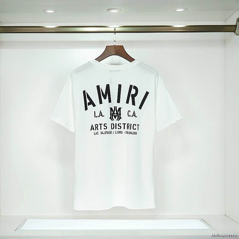 Amiri Sport Graphic T-shirt White Blue Amiri for Collection Drops