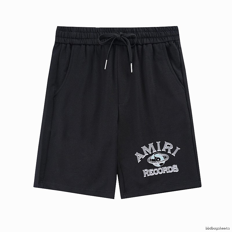 Amiri Streetwear Logo shorts Black Casual Amiri with Logo Accent