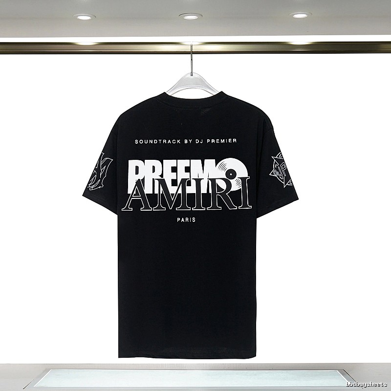 Amiri Urban Graphic T-shirt White Blue Amiri with Casual Appeal
