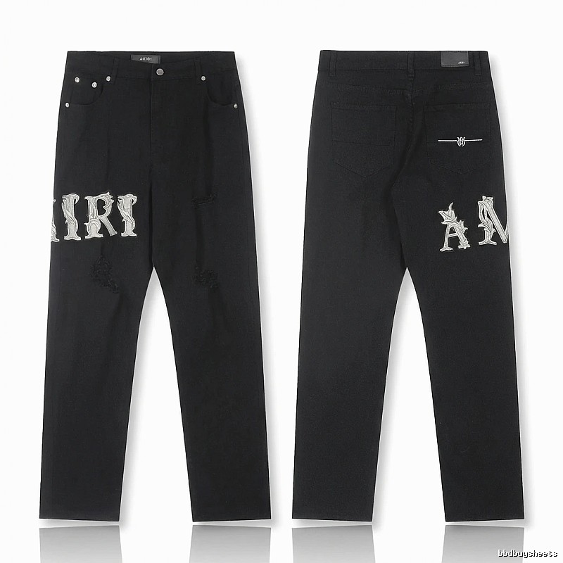 AMIRI vintage-style black jeans