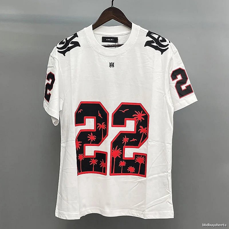 Amiri White Red Records Graphic T-Shirt Casual Layering