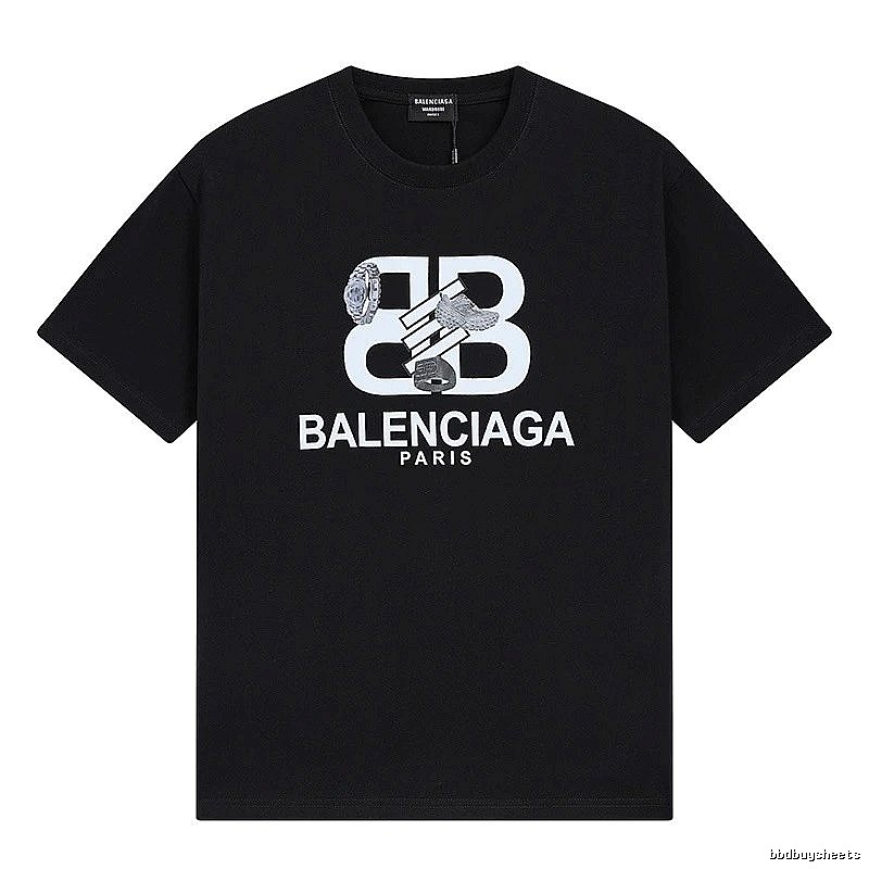 Balenciaga BB Print Short-sleeve Shirt
