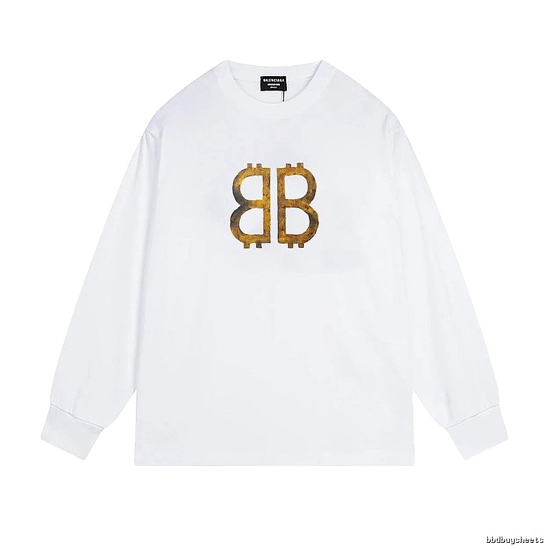 Balenciaga BB Print White T-shirt