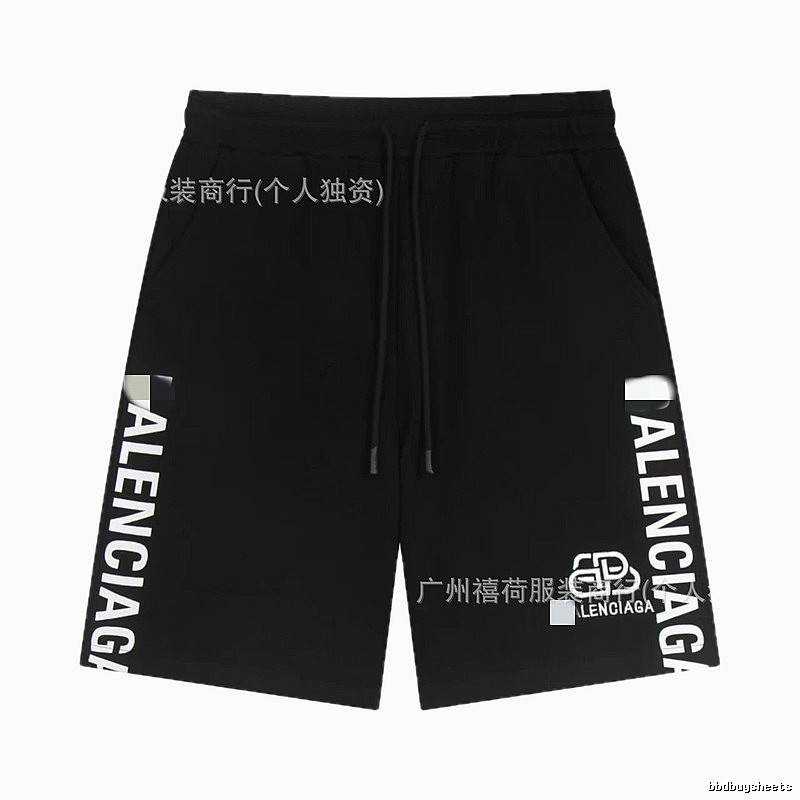 Balenciaga casual style black shorts