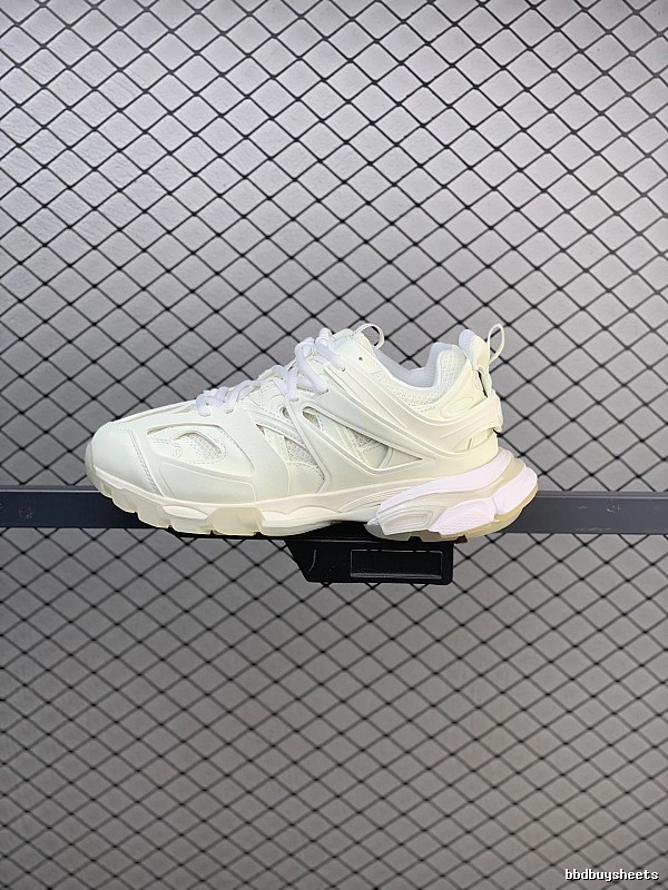 Balenciaga Cream Chunky Runners with Raised Heel Cushioning