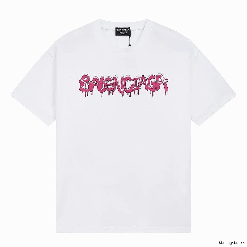 Balenciaga Graffiti Street Style White T-shirt