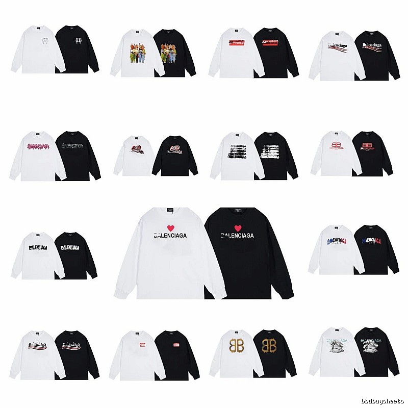 Balenciaga Love Heart Casual Style Long-sleeved Shirt