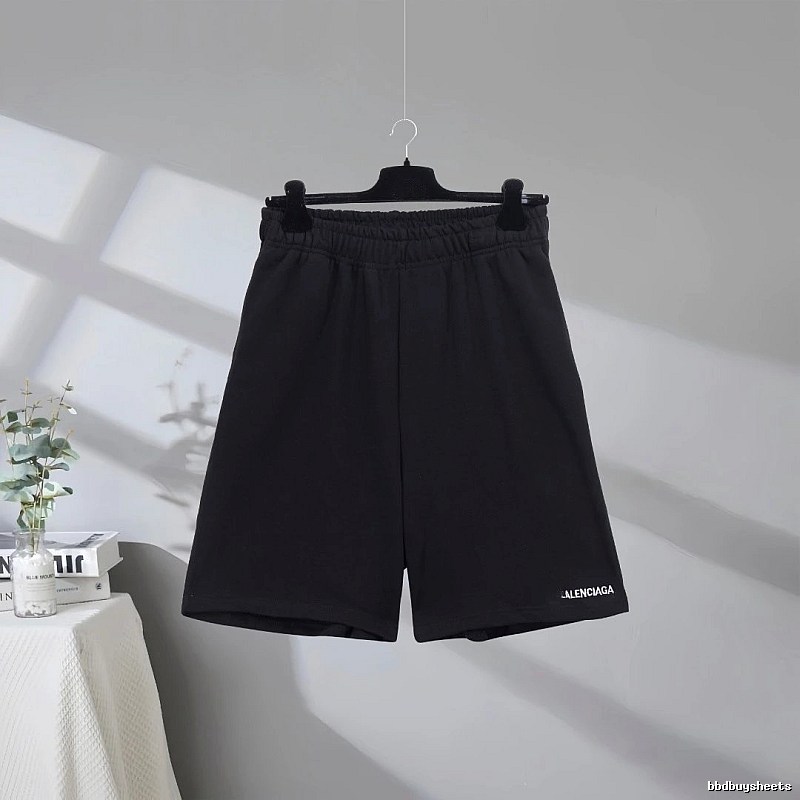Balenciaga minimalist style black shorts