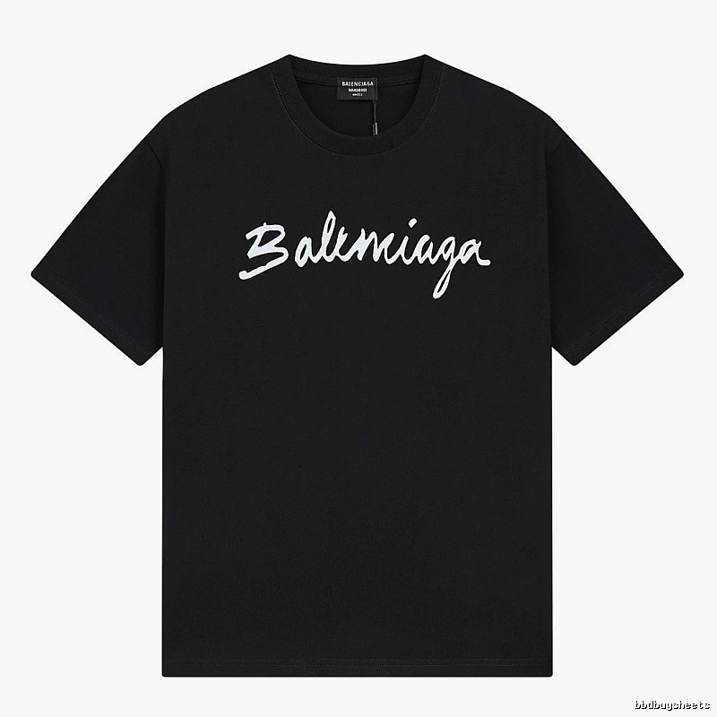 Balenciaga minimalist style black T-shirt