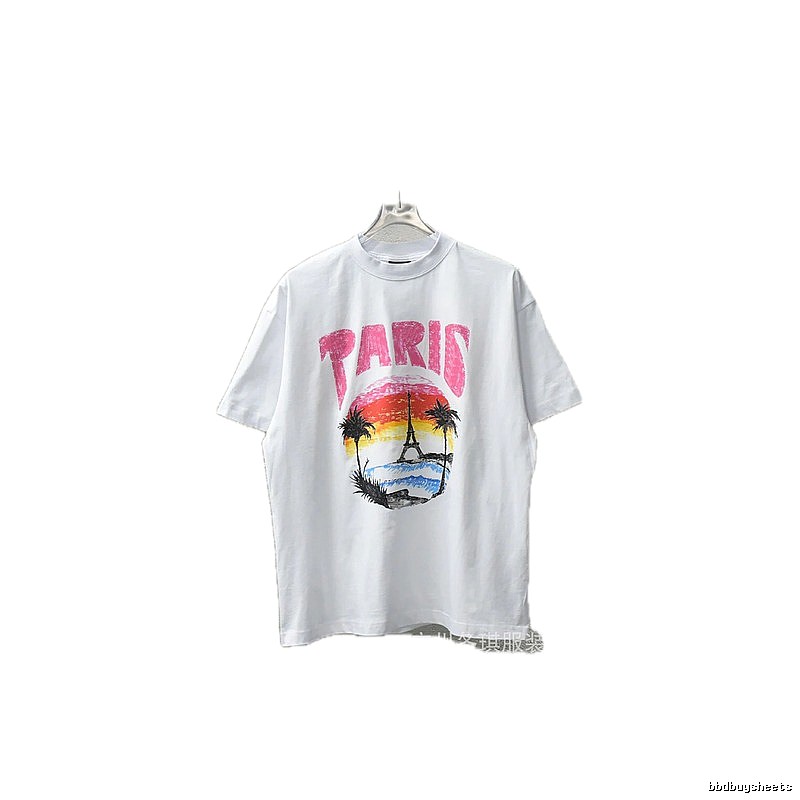 Balenciaga Printed Casual White T-shirt