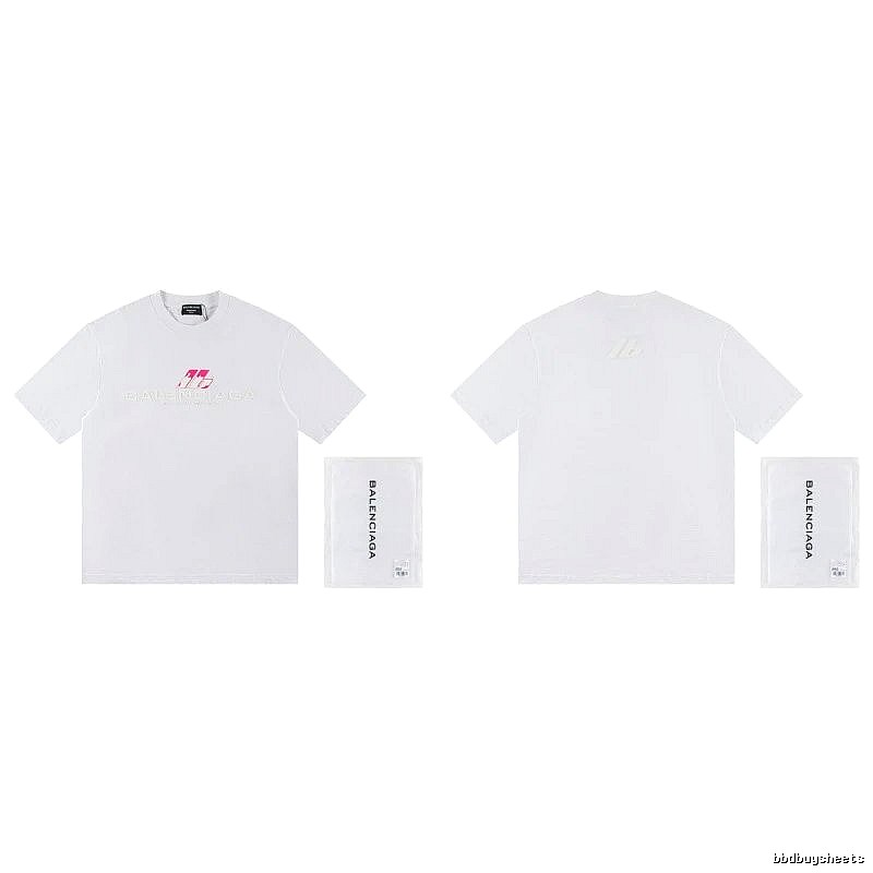 Balenciaga Printed Streetwear-style White T-Shirt