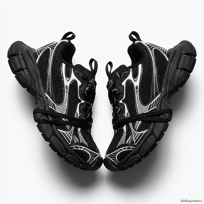 Balenciaga retro black and grey sports shoes