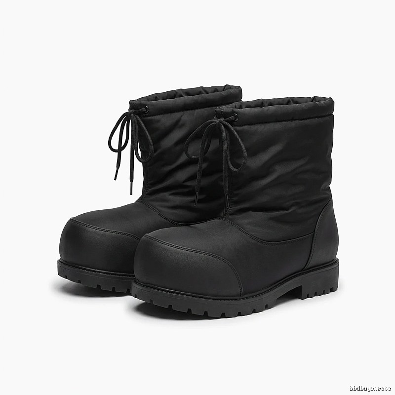 Balenciaga thick-soled warm black boots