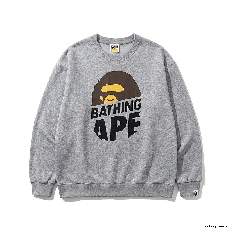 Bape Ape Head Grey Sweatshirt