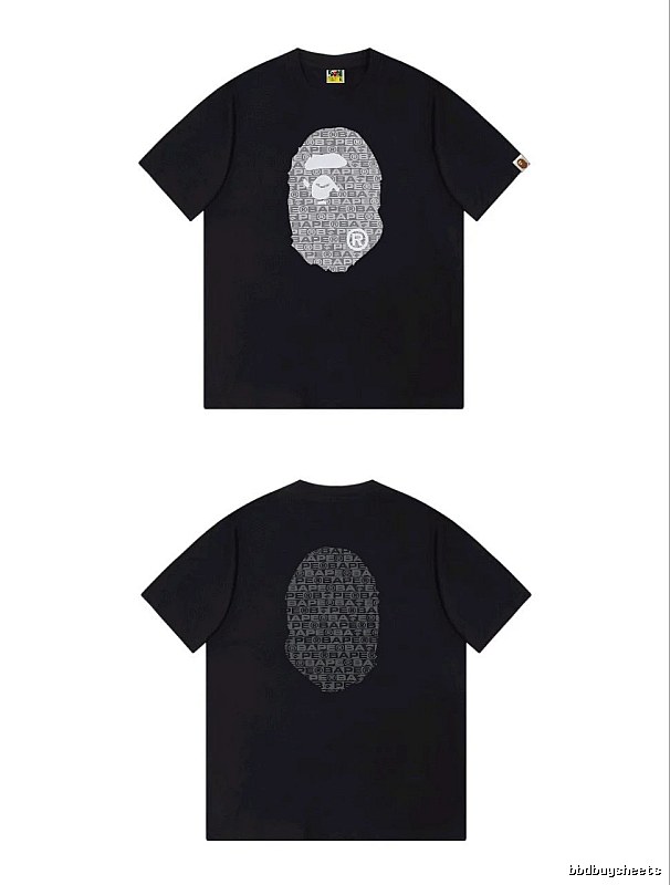 Bape Ape Head Trendy and Cool Black T-shirt
