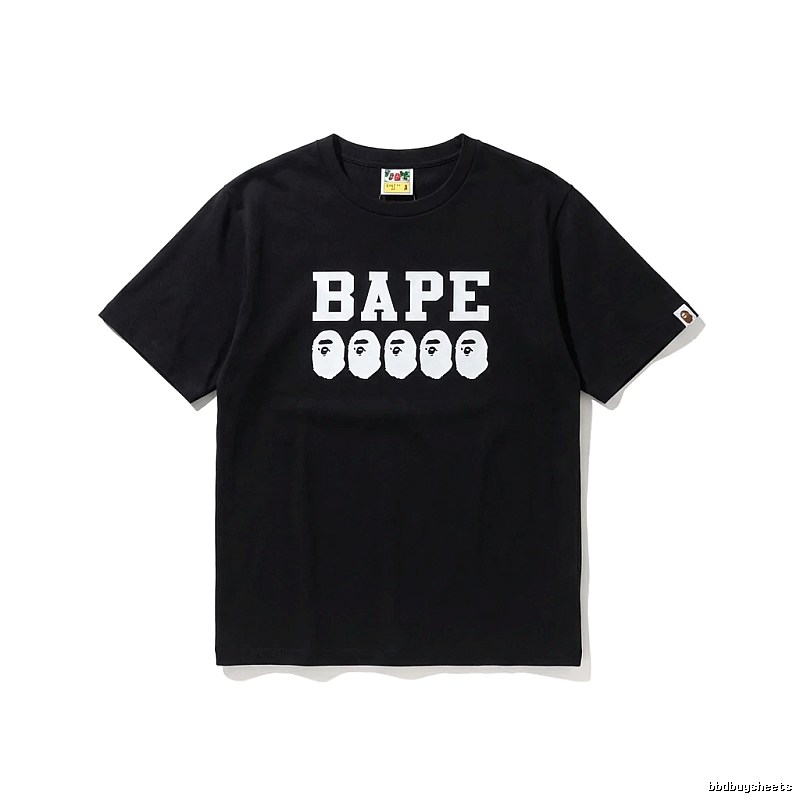 Bape Ape Head Trendy Black T-shirt