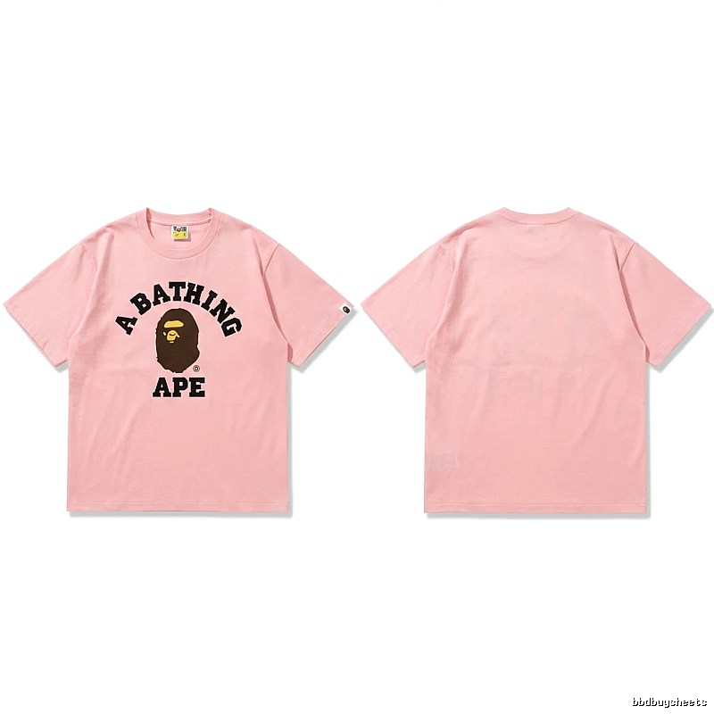 Bape Ape series pink T-shirt