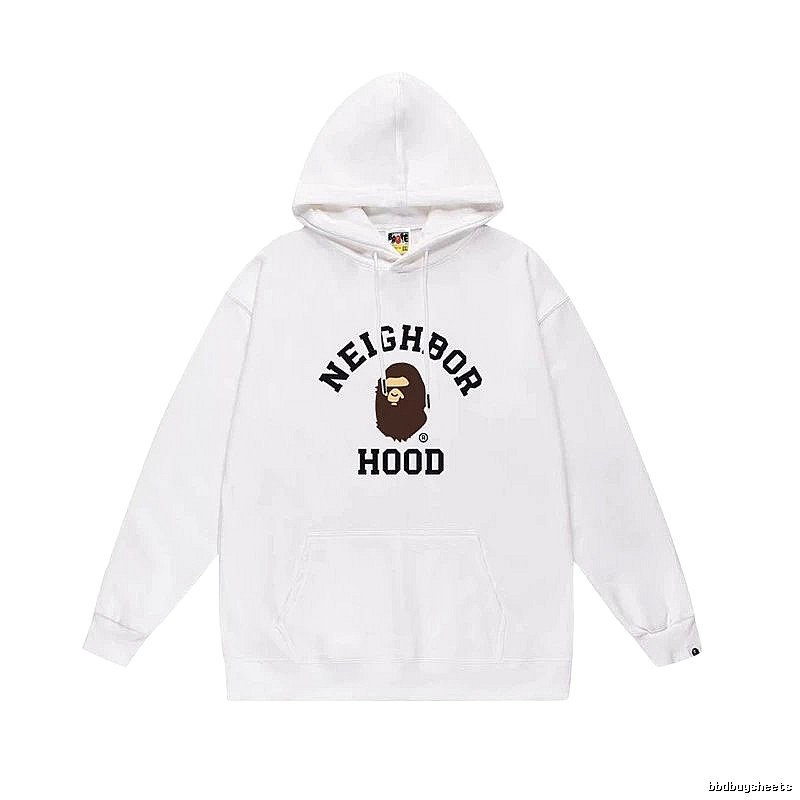 Bape Ape series white hoodie