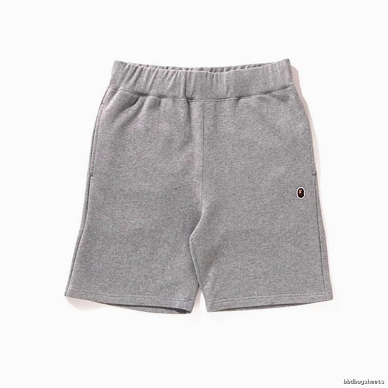 Bape basic casual gray shorts
