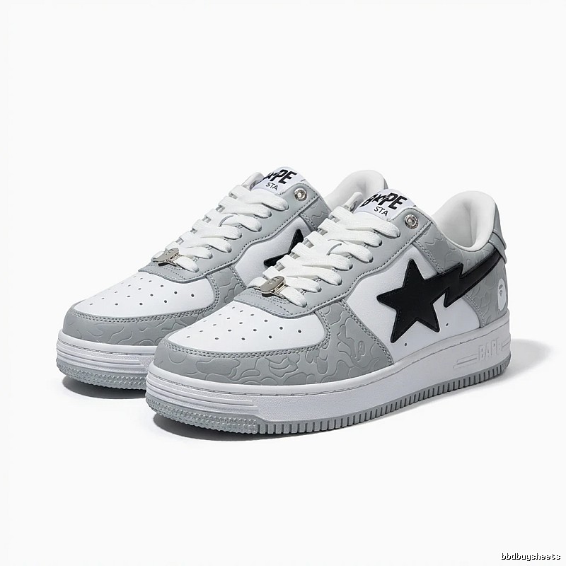 Bape Black and Grey Trendy Sports Shoes