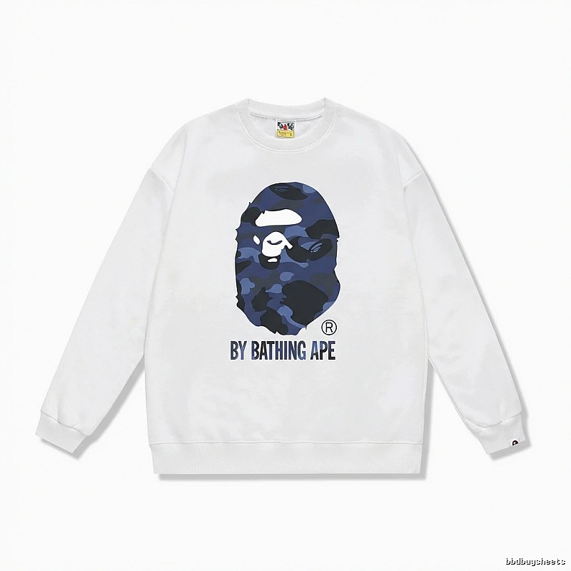 Bape camouflage style white sweatshirt