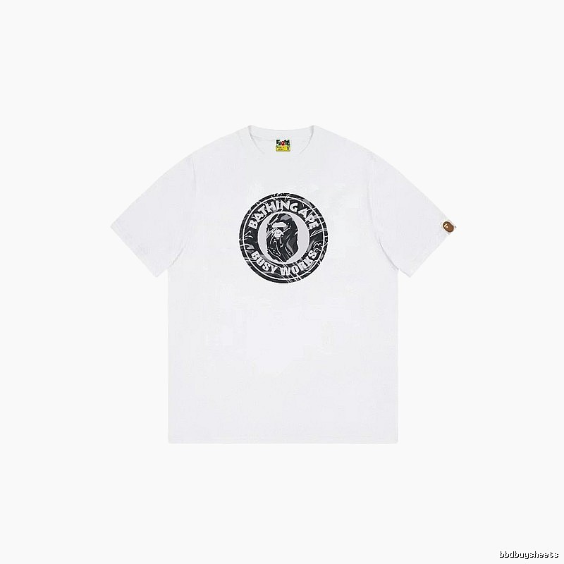 Bape classic retro style white T-shirt