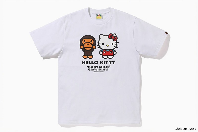 Bape co-branded cartoon white T-shirt