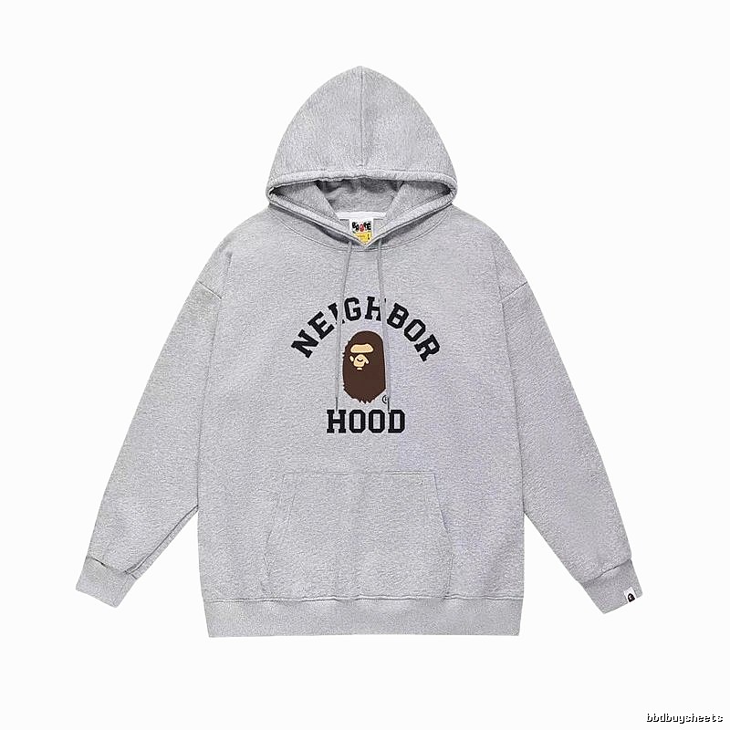 Bape Neighborhood grey hoodie