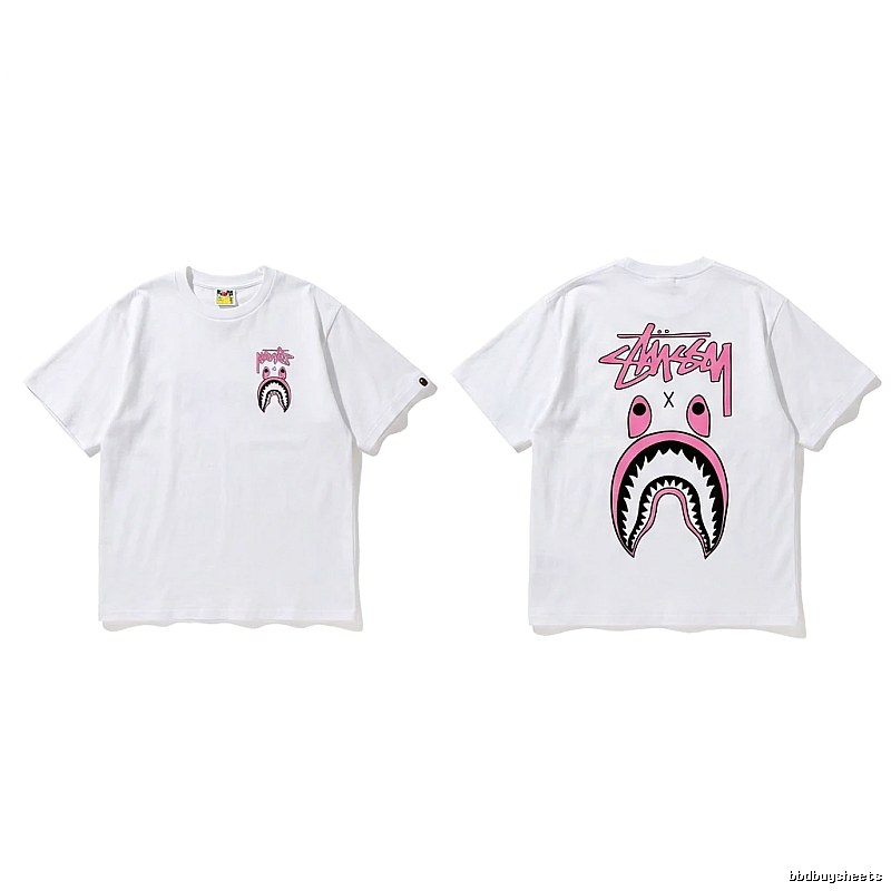 Bape Shark Co-branded White T-shirt
