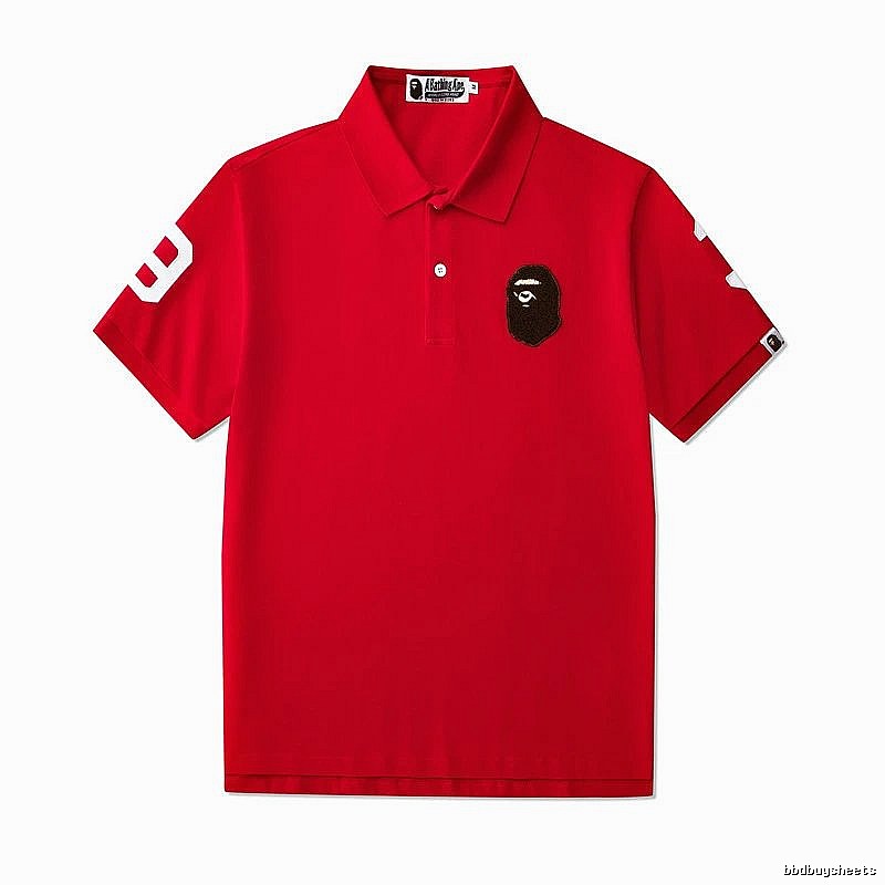 BAPE Travel Polo shirt White Polo Ape with Modern Look