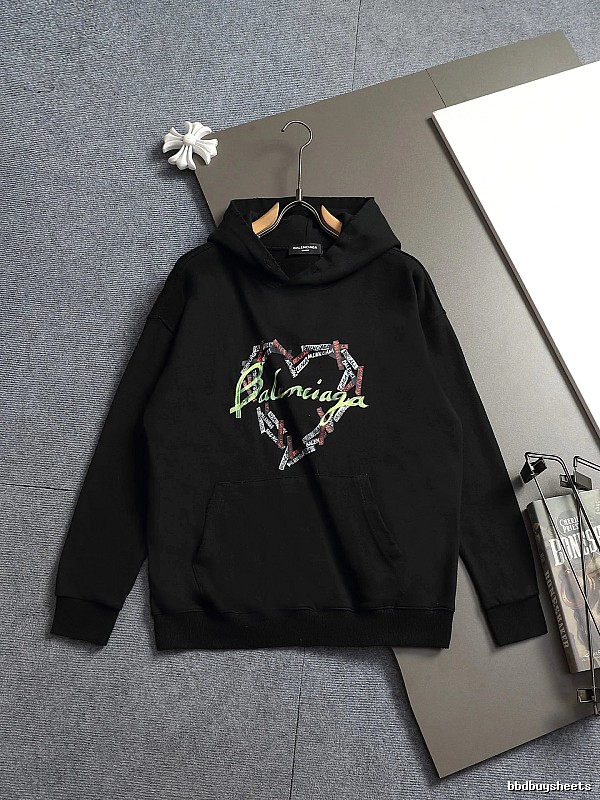 Broken Hearts Black Hoodie with Colorful Heart Hoodie for Cold Weather