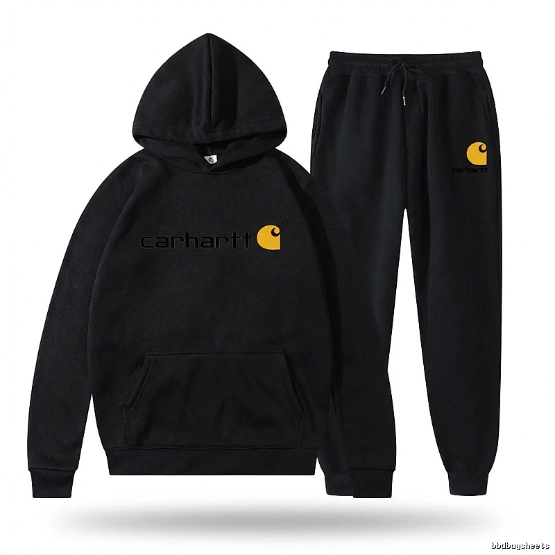 Carhartt basic black sweatshirt suit