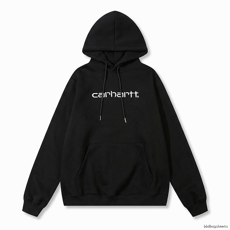 Carhartt simple-style black hoodie