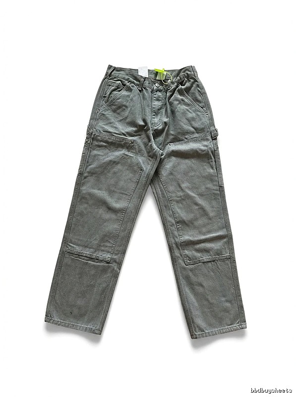 Carhartt workwear style moss green long pants