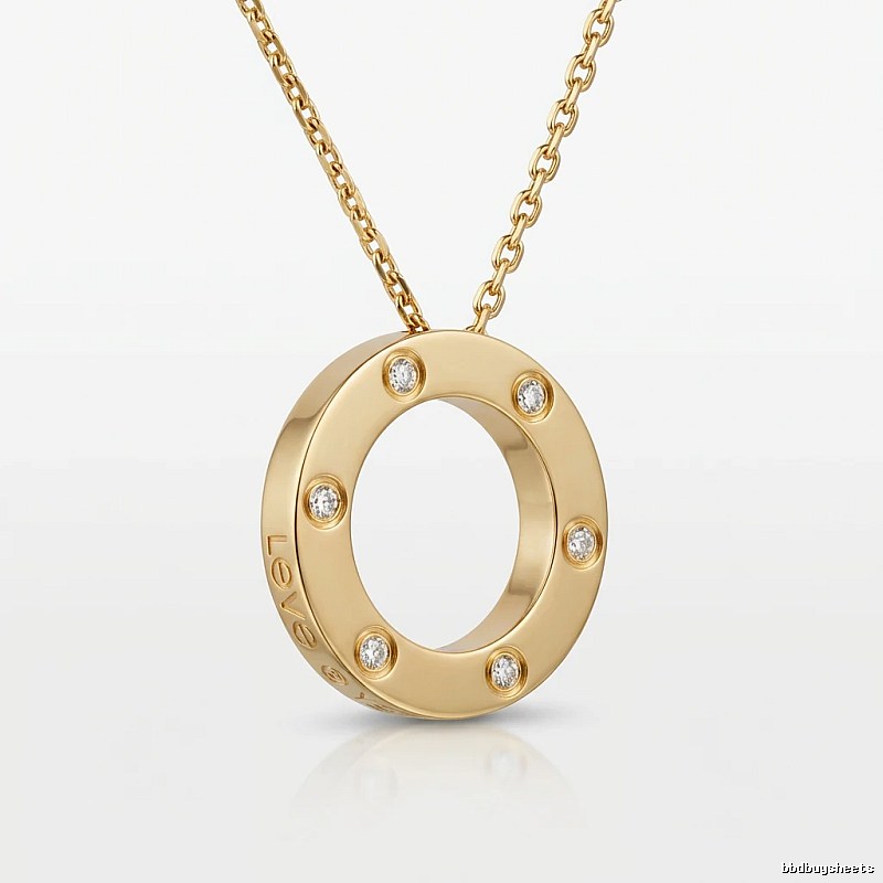 Cartier LOVE series gold necklace
