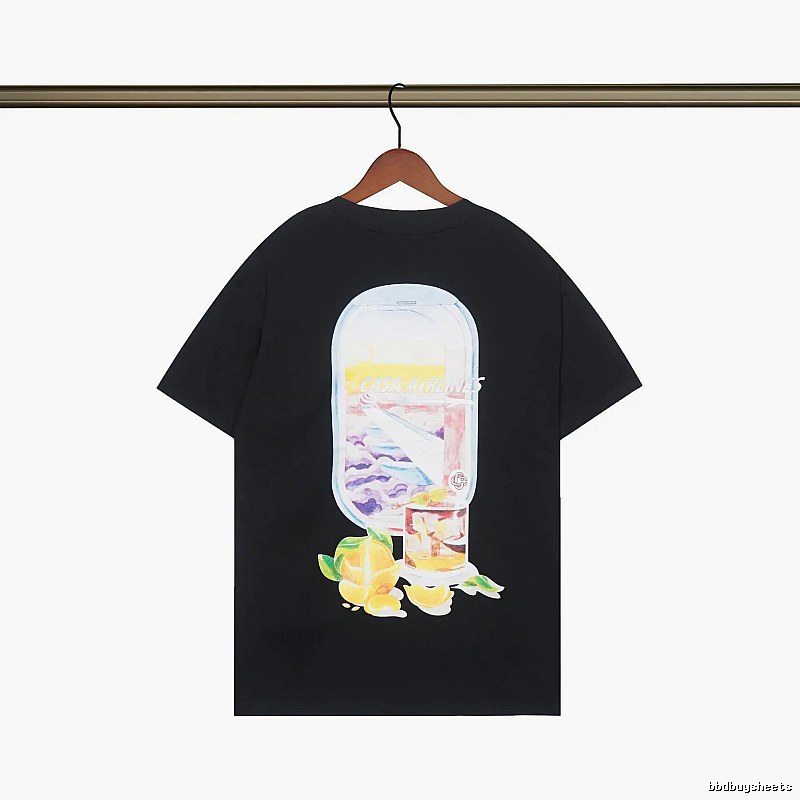 Casablanca Aviation Series Trendy Cool Black T-shirt