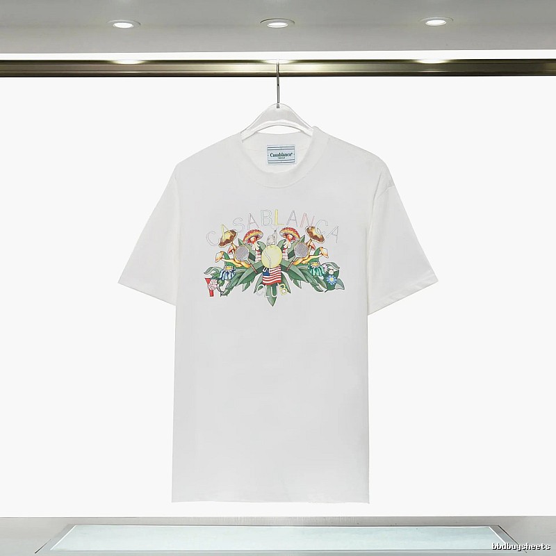 Casablanca Floral Print White T-shirt