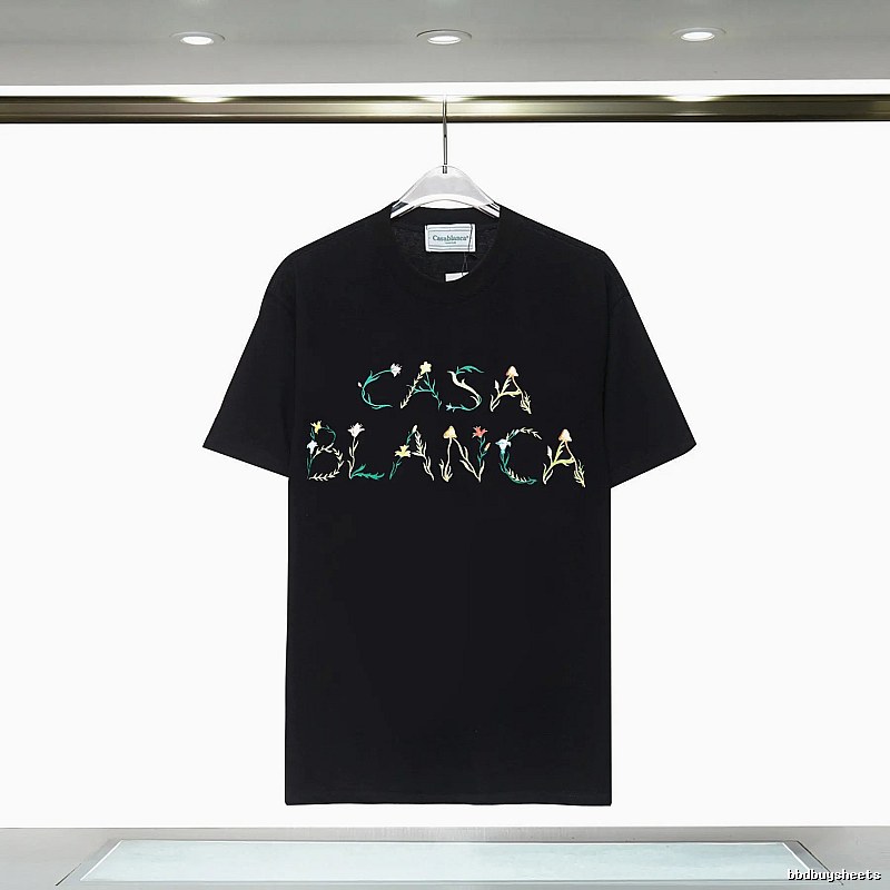 Casablanca Floral Style Black T-shirt