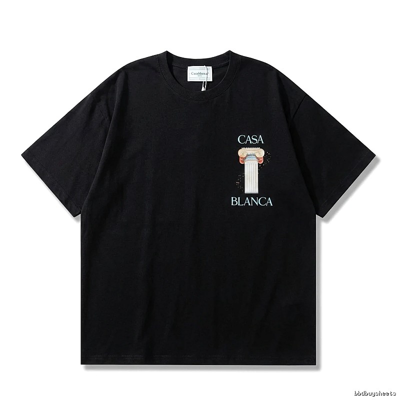 Casablanca Print Retro Black T-shirt