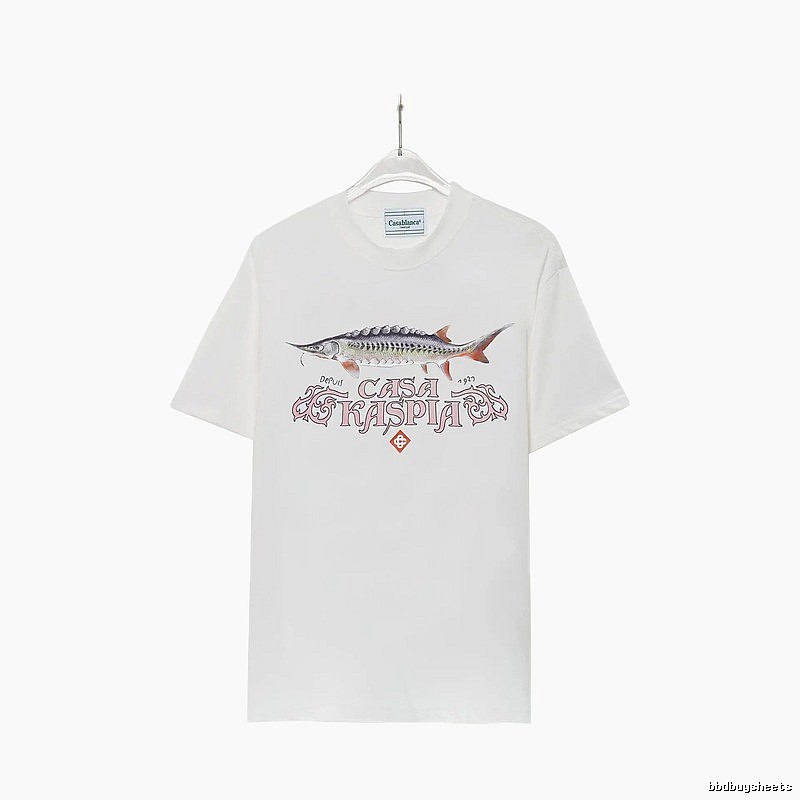 Casablanca - printed retro - style white T - shirt