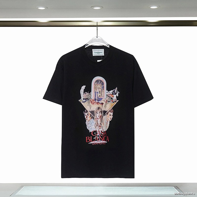 Casablanca Printed Trendy Black T-shirt