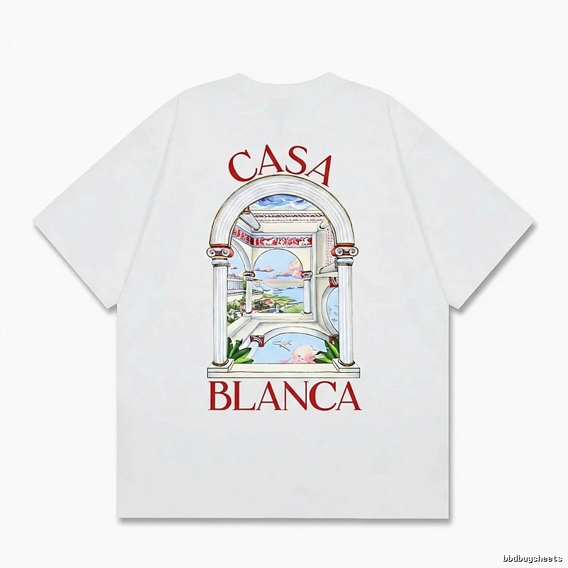 Casablanca retro style white T-shirt