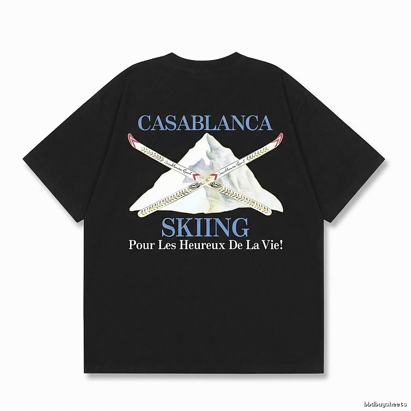 Casablanca Ski Style Black T-shirt