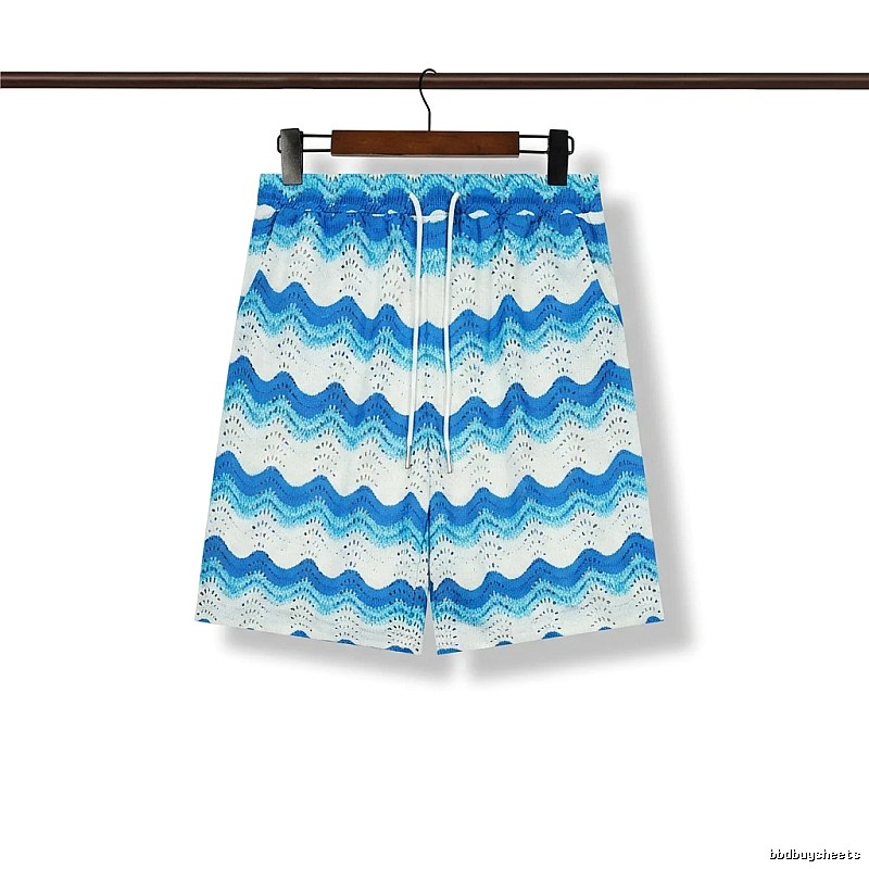 Casablanca Wave Style Blue and White Shorts
